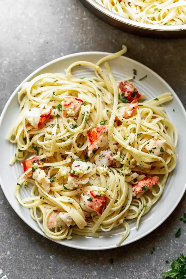 Serving Lobster Scampi