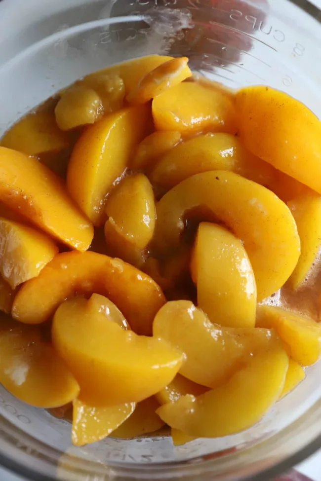 Peach Pie Filling with Canned Peaches