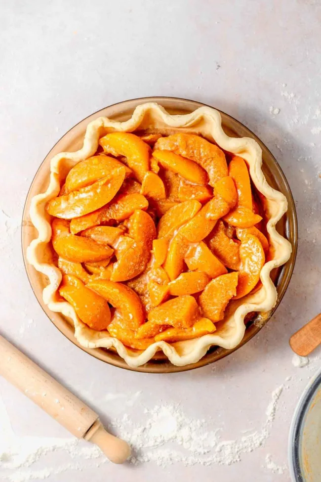 Peach Pie Filling with Canned Peaches