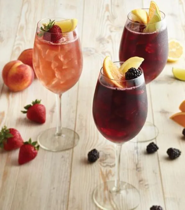 Peach Sangria inspired by Carrabba's