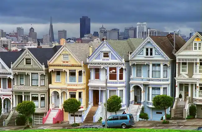 The Painted Ladies and Alamo Square