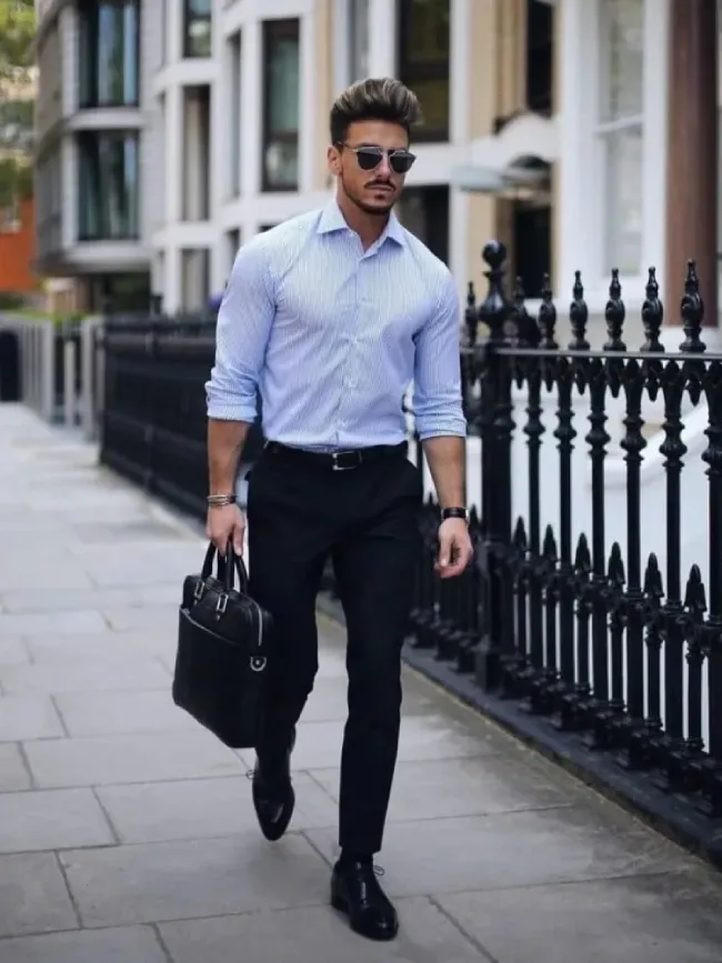 What is the Best Colour Shirt to Wear with Black Trousers?