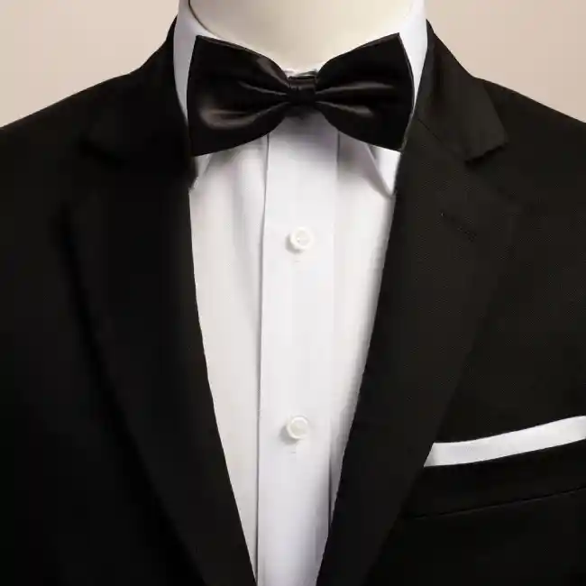 black bow tie