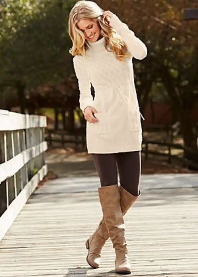 tunic sweater for a casual look