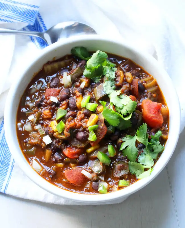 vegetarian version of low sodium chili